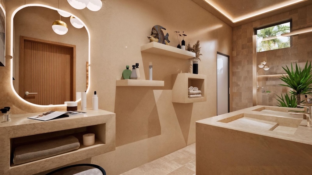 Palm Trees Residence Lamai Bathroom