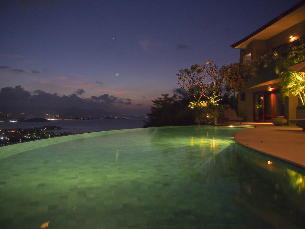 Panorama Summit Pool At Night