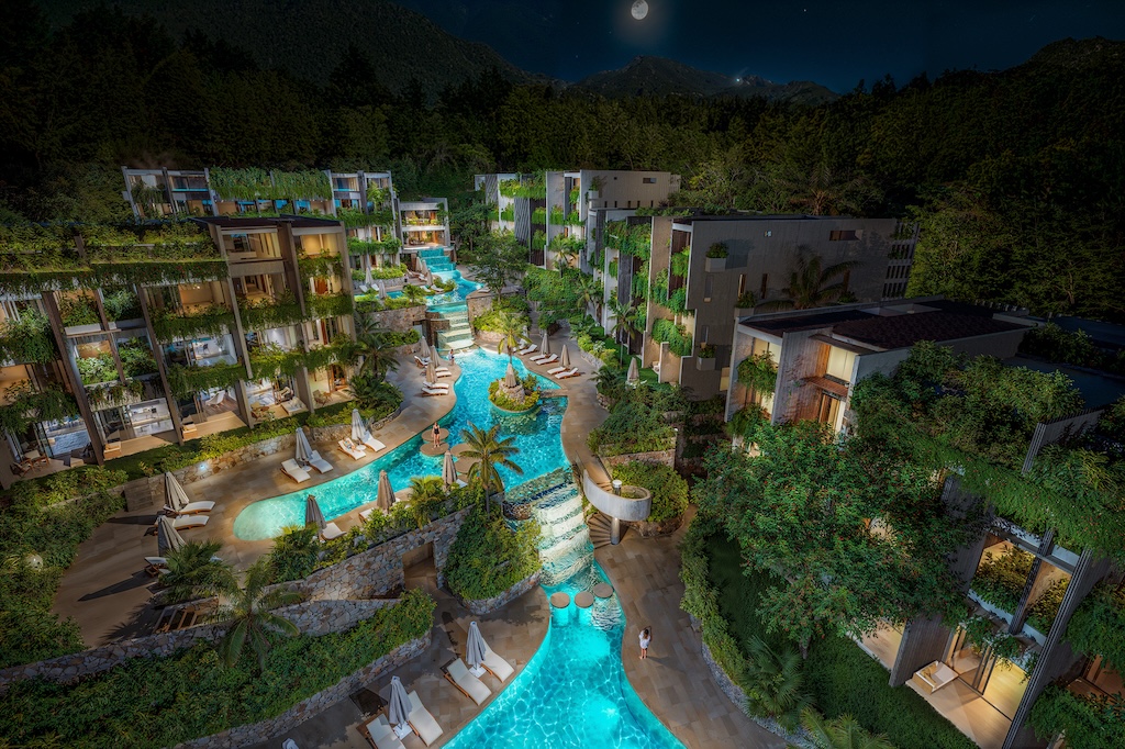 Penthouse Apartments At Azura Resort And Residence Night Render