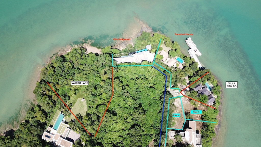 Phuket Oceanfront Land For sale Outline