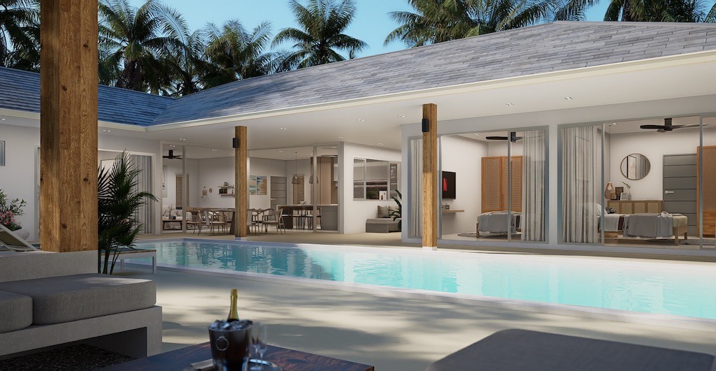 Pool Villas For Sale In Koh Samui Outdoor Area