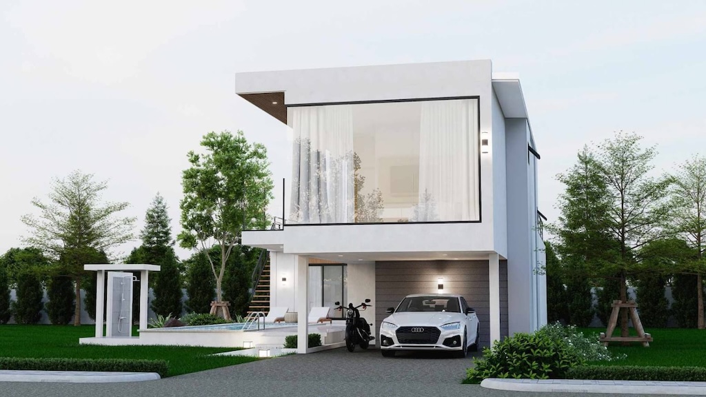 Pool Villas In Koh Samui Maenam Parking