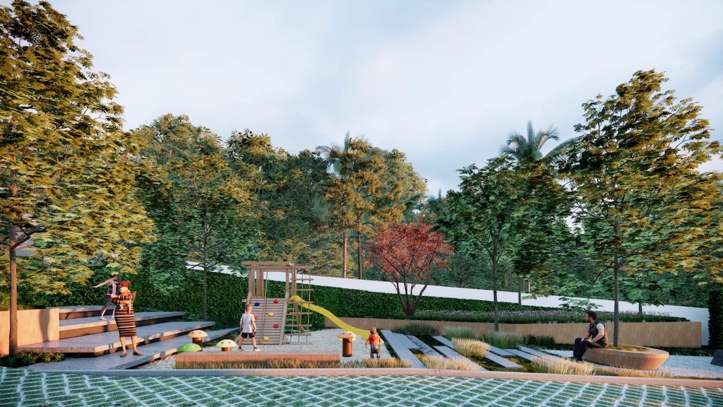 Pool Villas Maenam community Area