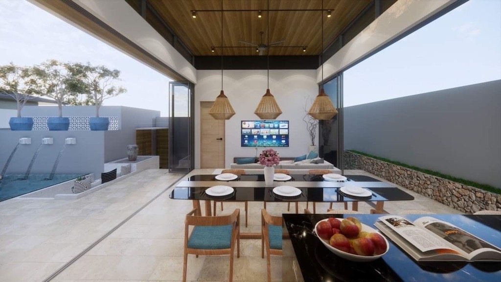 Pool Villas Maenam Dining Area