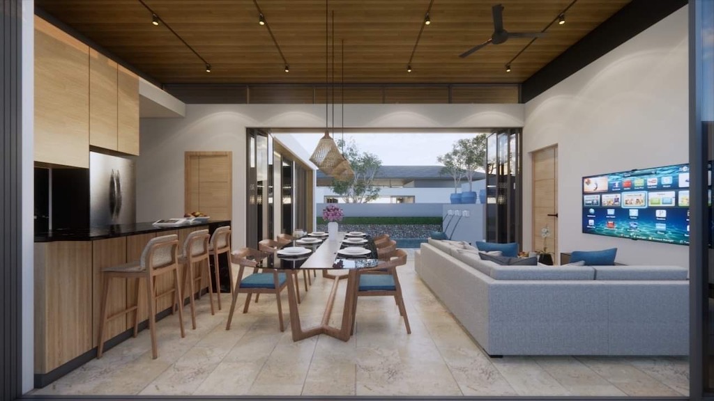 Pool Villas Maenam Living Area