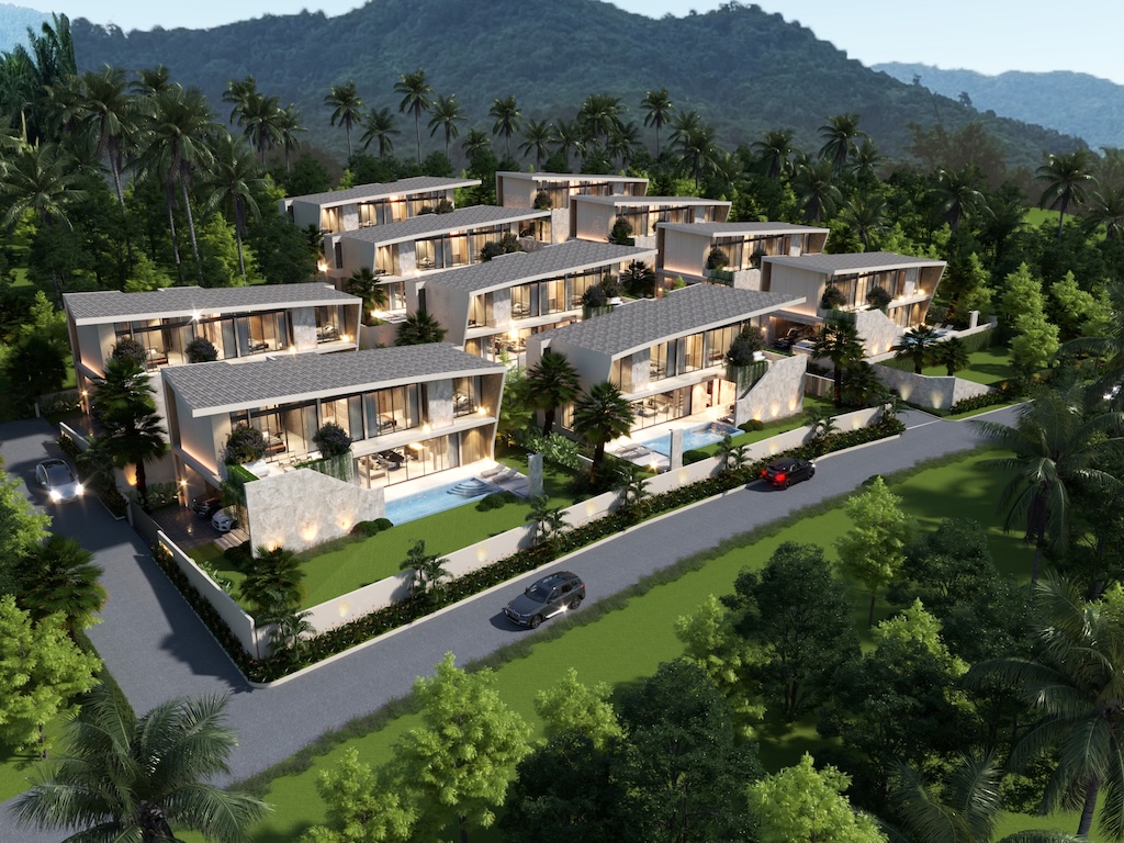 Privilege luxury Villas Lamai site render