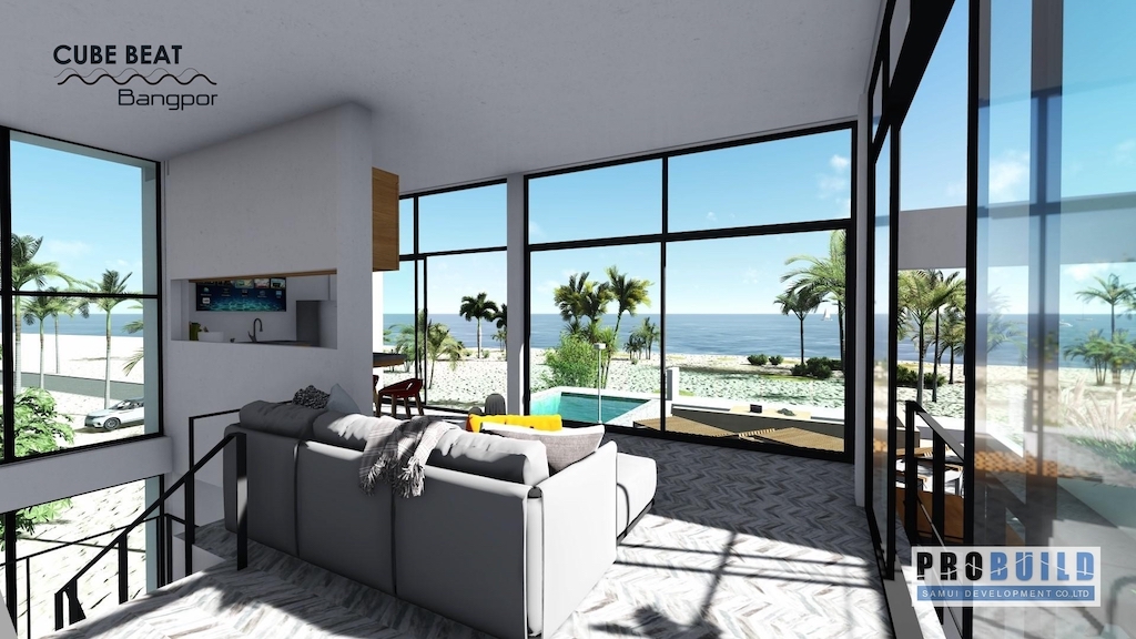 Property For Sale In Bang Po Koh Samui Lounge View