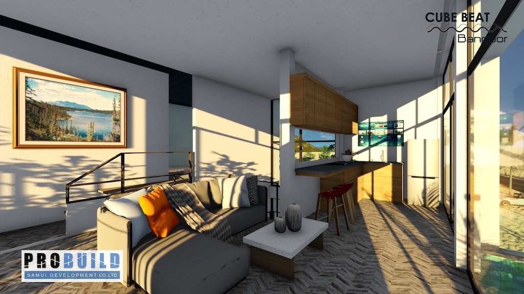 Property For Sale In Bang Po Koh Samui Living Area