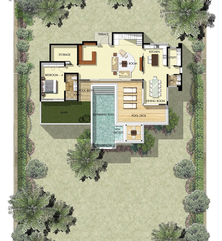 Saitara Peak Sea Villas 2nd floor plan