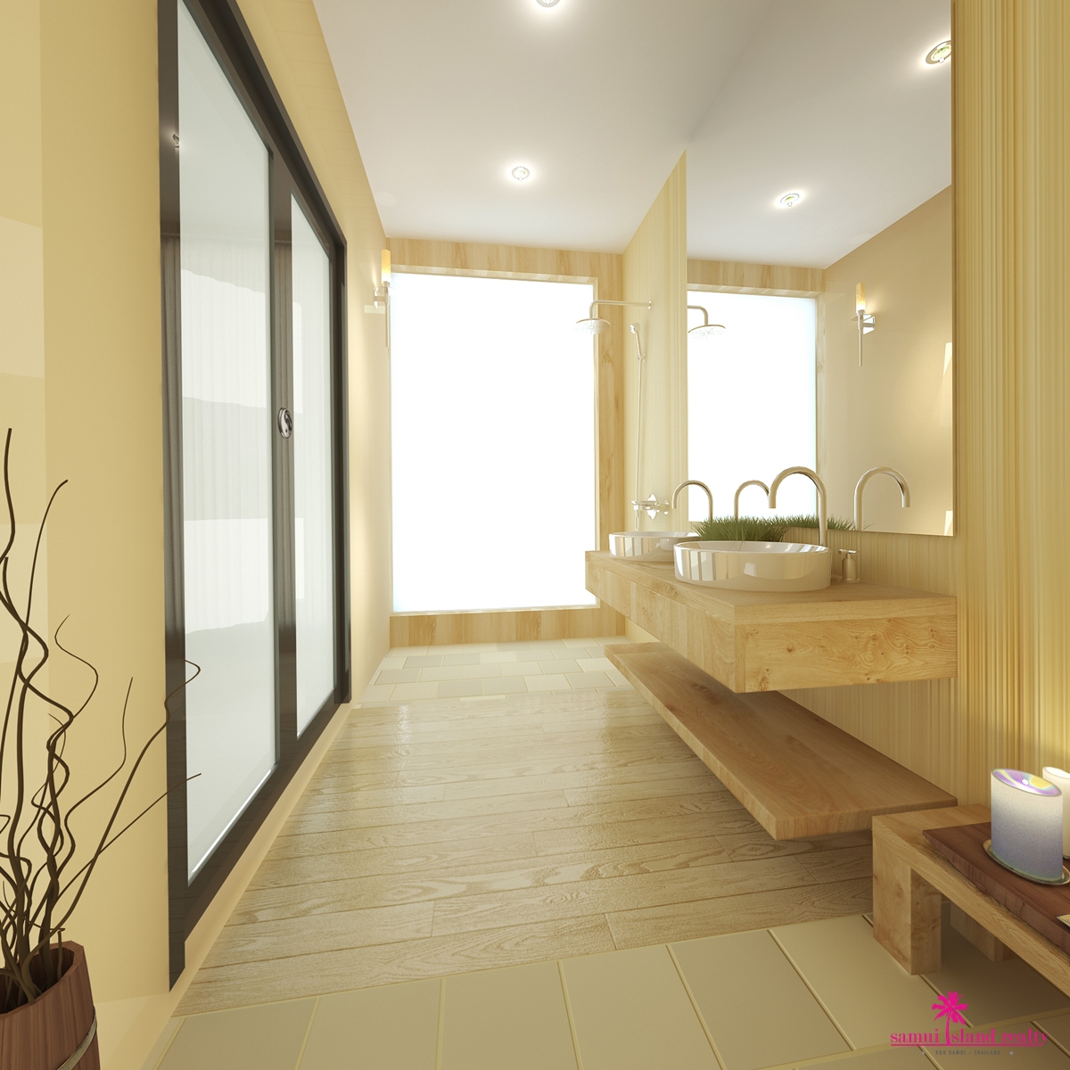 Saitara Peak Sea View Villas Koh Samui Bathroom