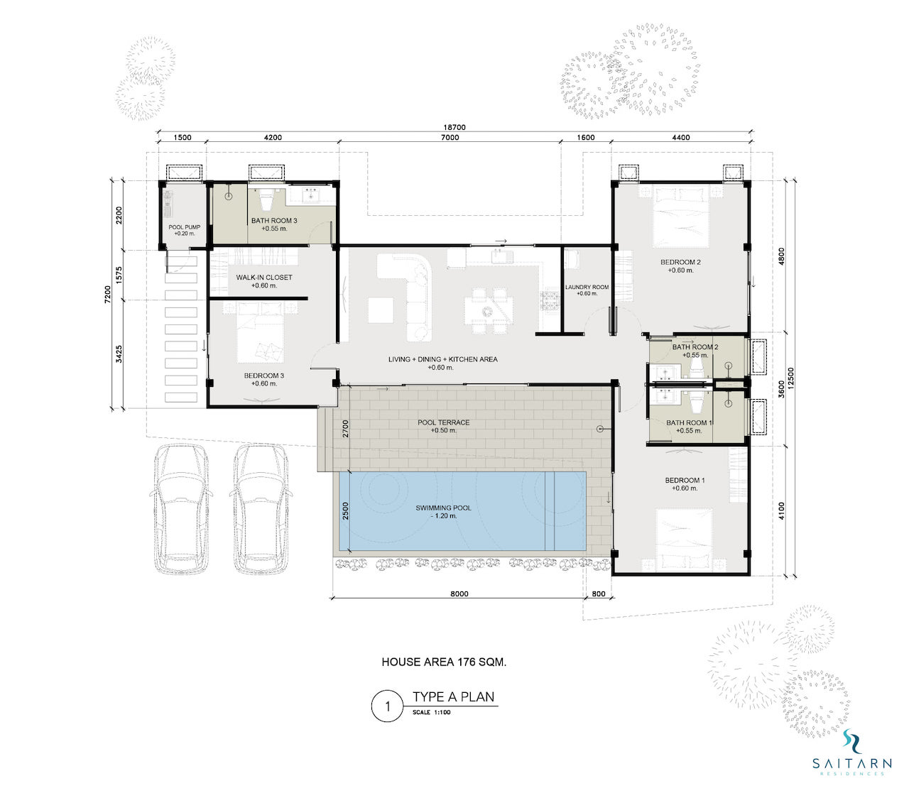 Saitarn Residences Saitarn Residences Type C Floor Plan