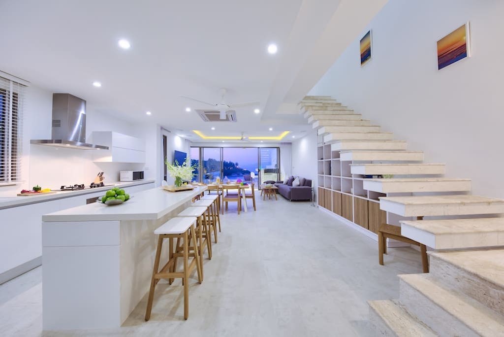 Samui Bayside Property Living Area Night