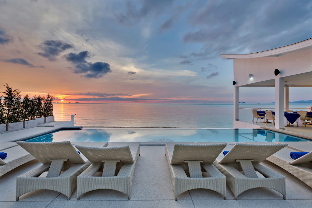 Samui Beachfront Resort For Sale Evening View