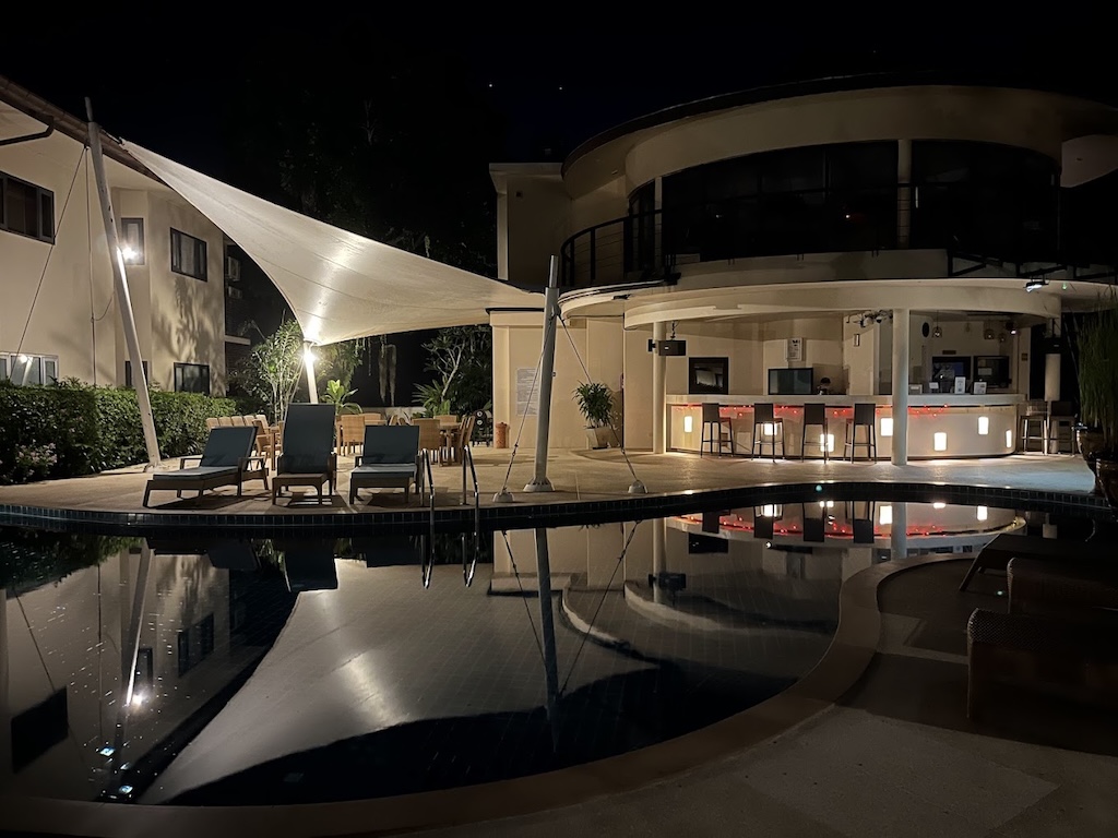 Samui Emerald Condominium Two Bedroom Apartment Pool Night