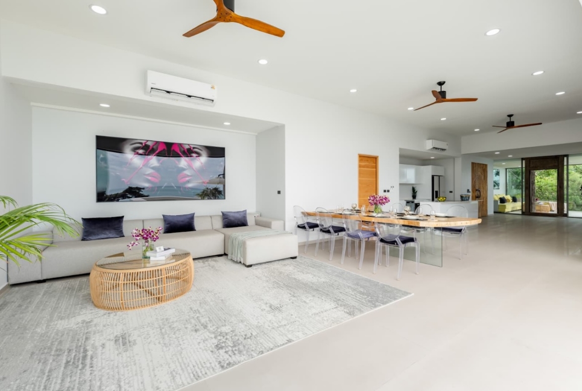 Samui Longterm Villa Rental living area