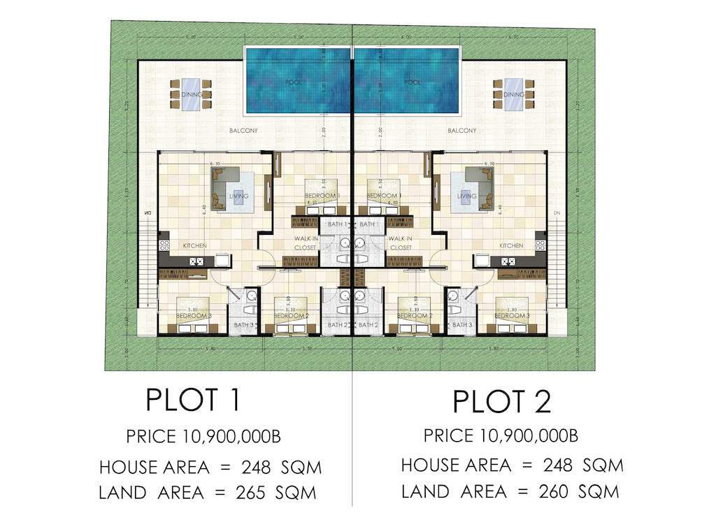 Samui Sea View Duplex Villas For Sale – Residential All in Koh Samui (photo 6)