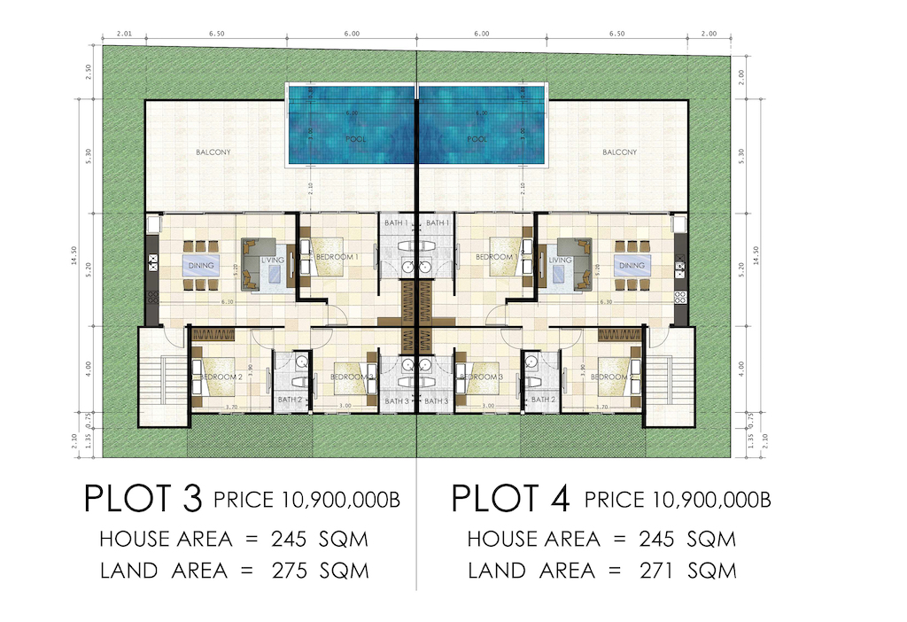 Samui Sea View Duplex Villas For Sale – Residential All in Koh Samui (photo 7)