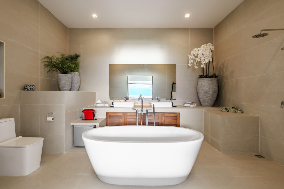 Koh Samui Sea View Property Bathtub