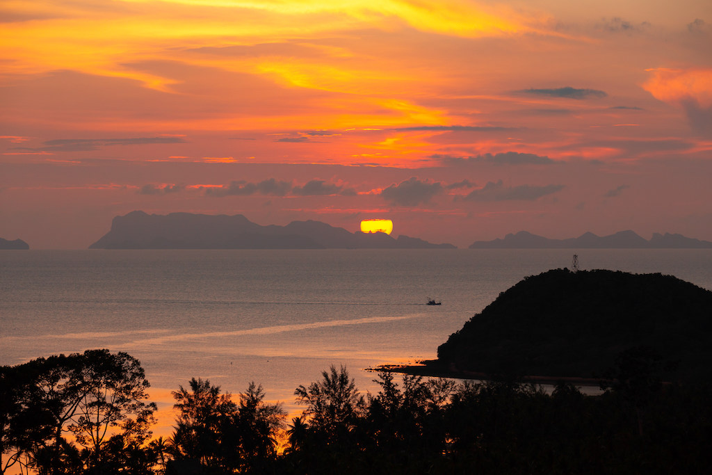 Samui Sea View Property Sunset