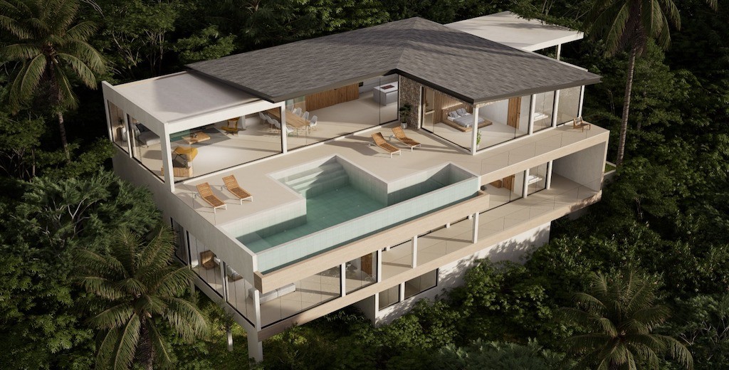 Samui Villa Chaweng Noi Aerial