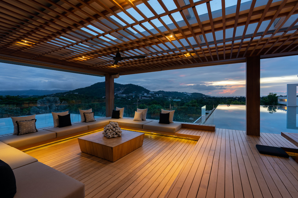Samujana Villa 24 Koh Samui Terrace Night