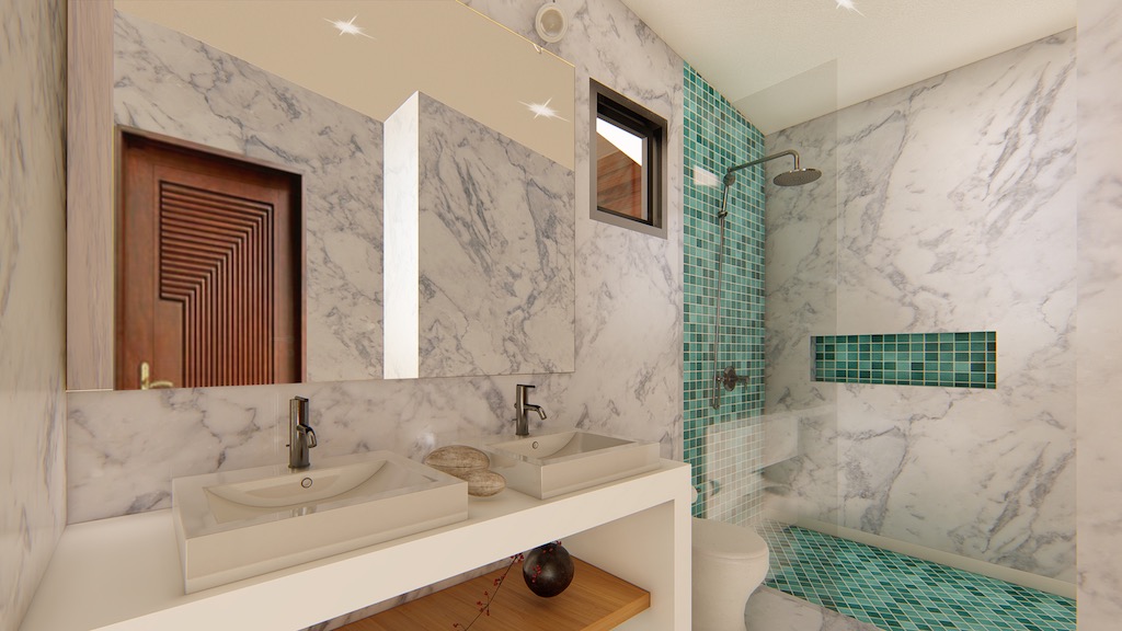 Santi Peak Villas Ko Samui Bathroom