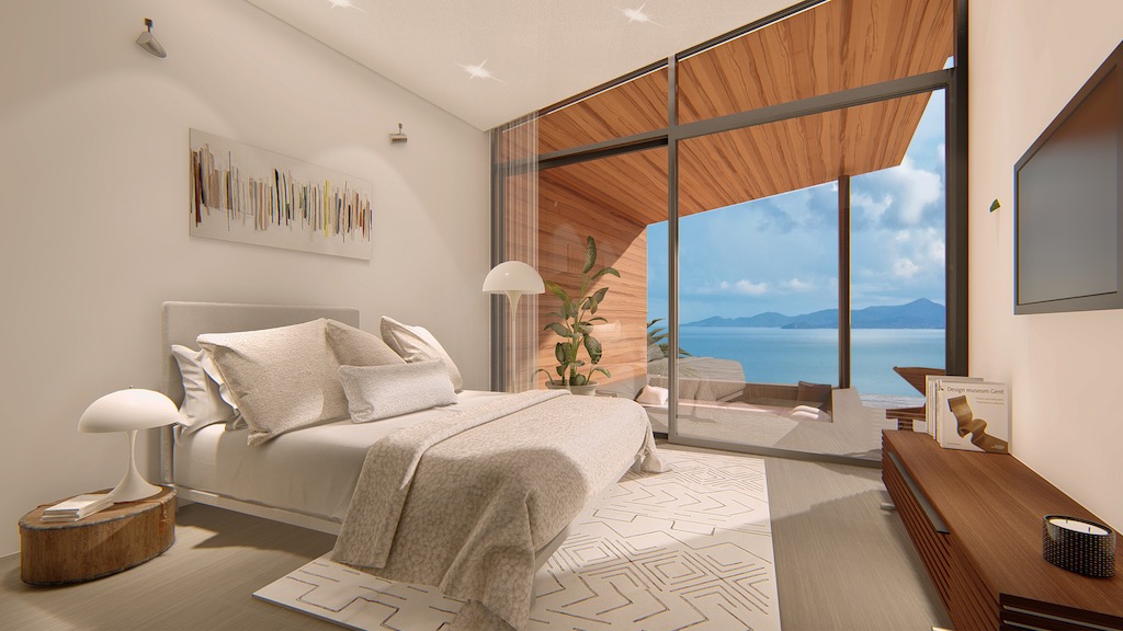 Santi Peak Villas Ko Samui Master Bedroom