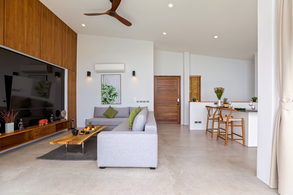 Santi Peak Villas Samui Living Space