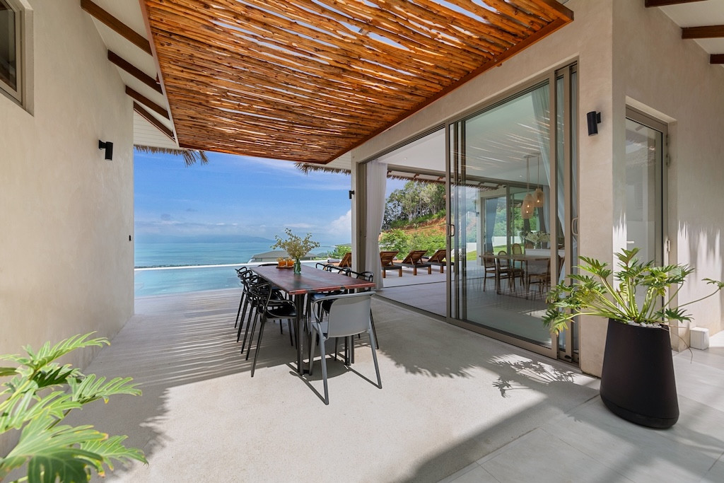 Sea View Balinese Koh Samui Villa Outdoor Dining