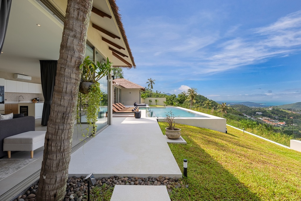 Sea View Balinese Koh Samui Villa Terrace