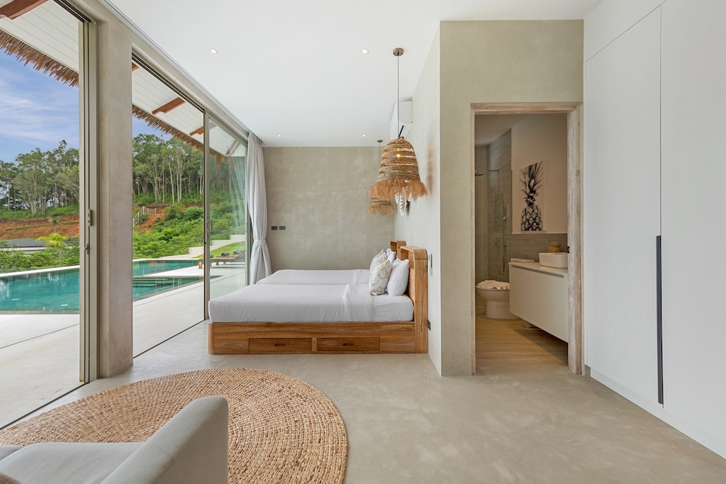 Sea View Balinese Koh Samui Villa Bedroom