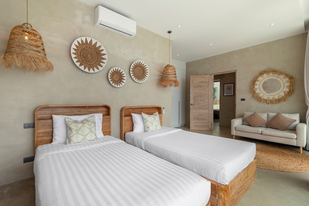 Sea View Balinese Koh Samui Villa Bedroom
