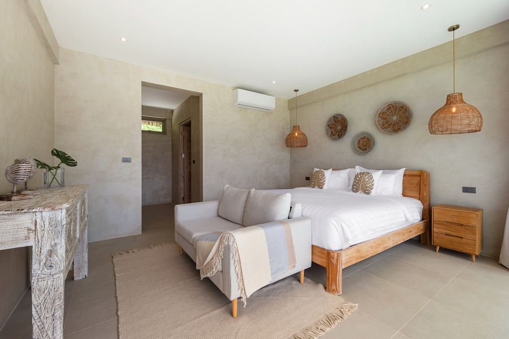 Sea View Balinese Koh Samui Villa Bedroom