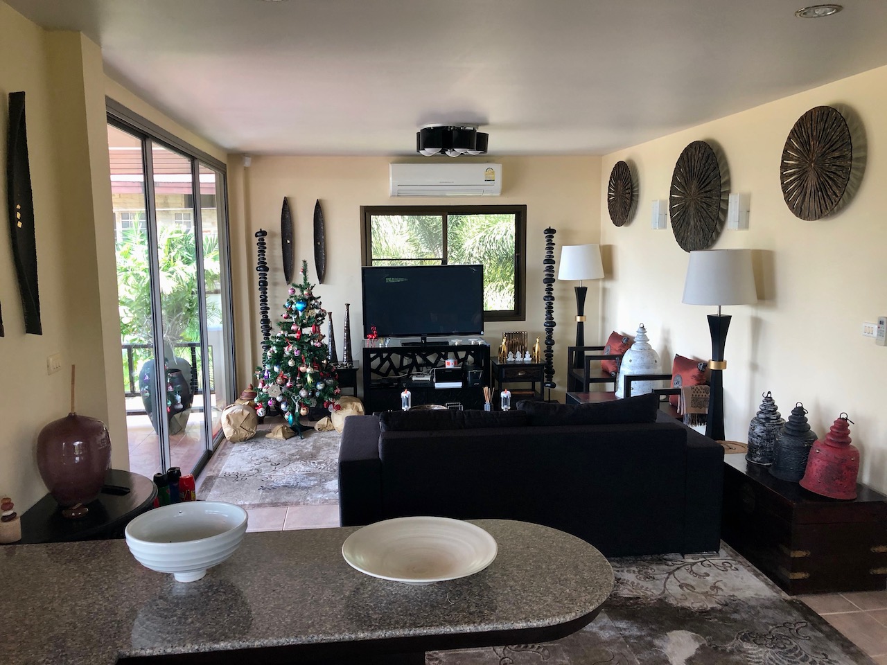 Sea View Beachside Villa Living Area