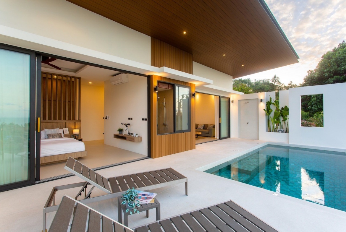 Sea View Bophut Property Sun Loungers