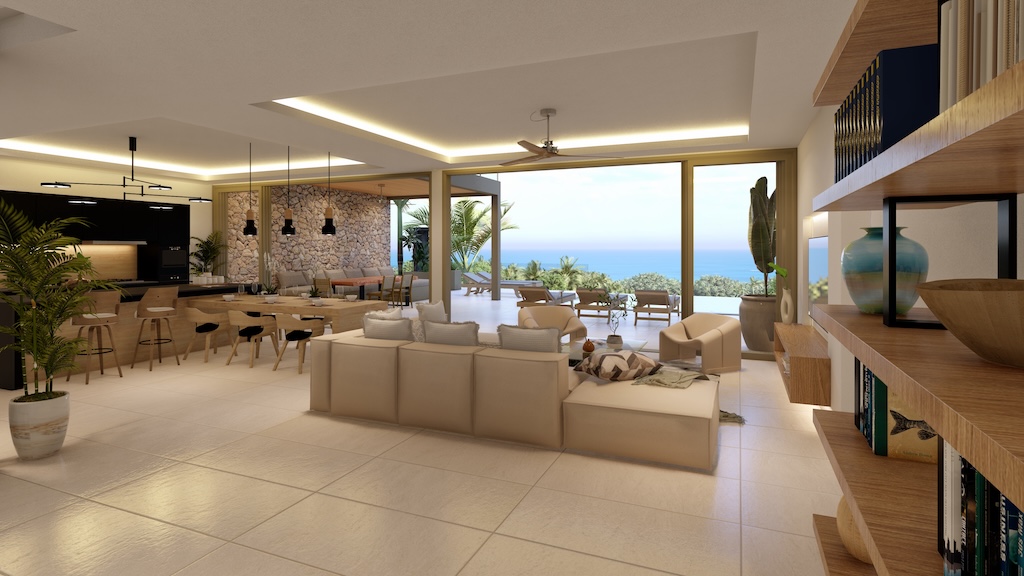 Sea View Bophut Villas For Sale Living Area