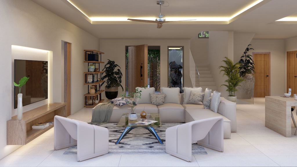Sea View Bophut Villas For Sale Living Area