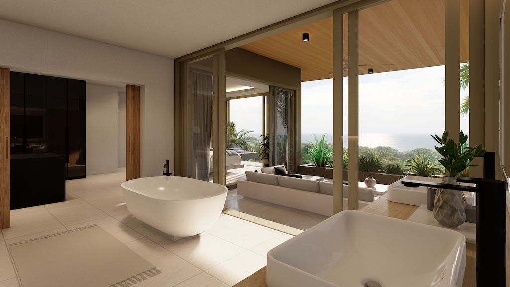 Sea View Bophut Villas For Sale Bathroom