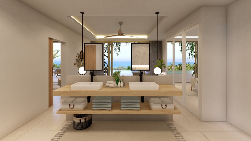 Sea View Bophut Villas For Sale Bathroom