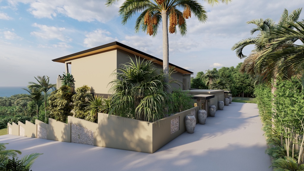 Sea View Bophut Villas For Sale Road
