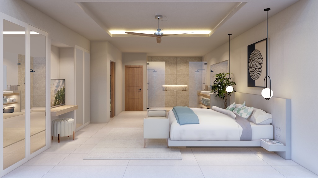 Sea View Bophut Villas For Sale Bedroom