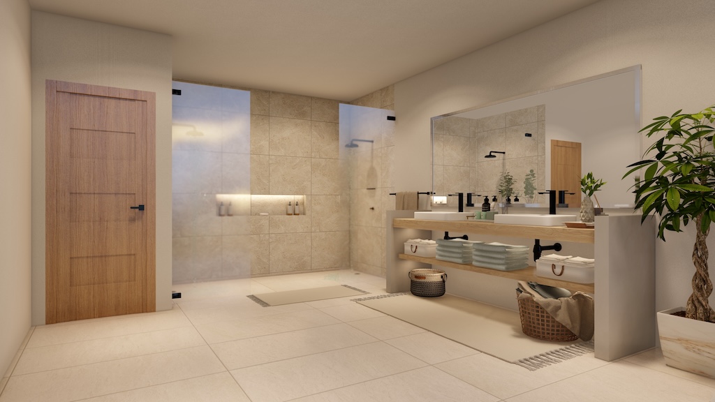 Sea View Bophut Villas For Sale Bathroom