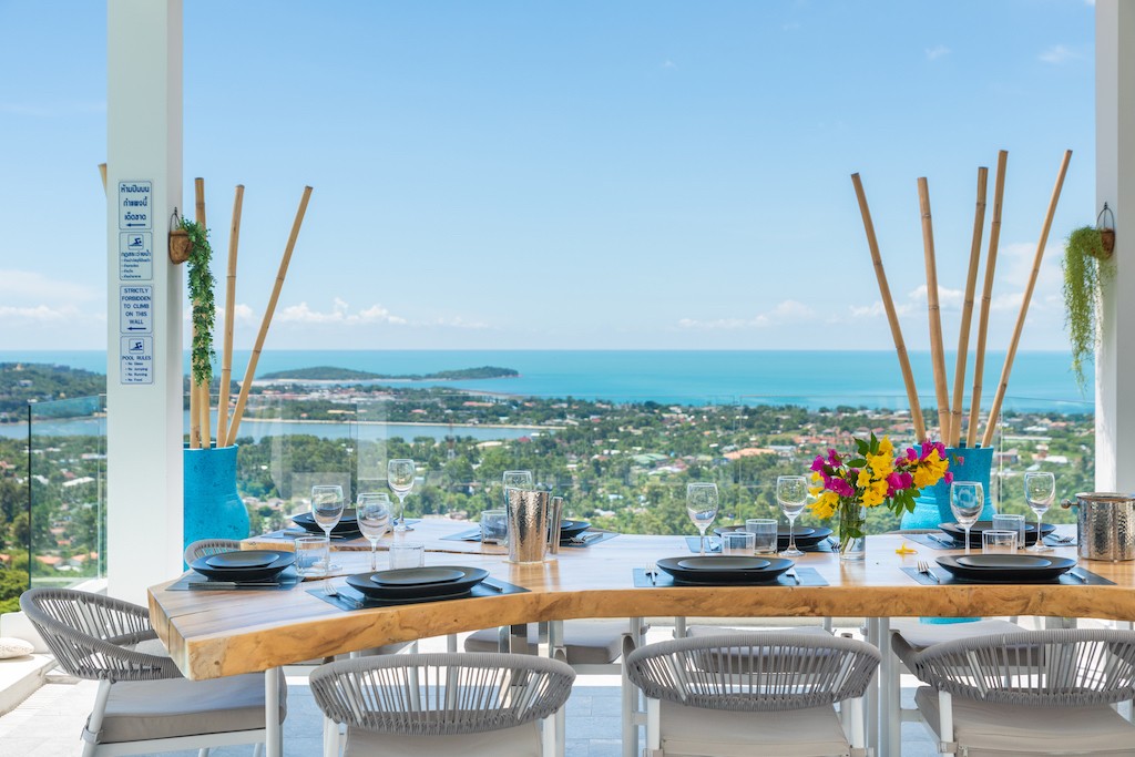 Sea View Chaweng Villa Outdoor Dining