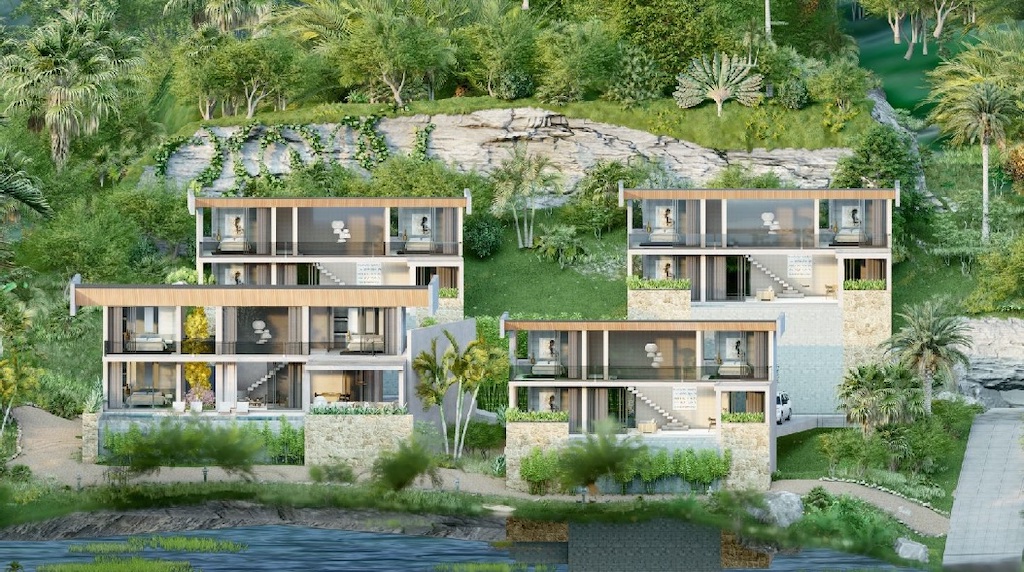 Sea View Koh Phangan Villas Site Render