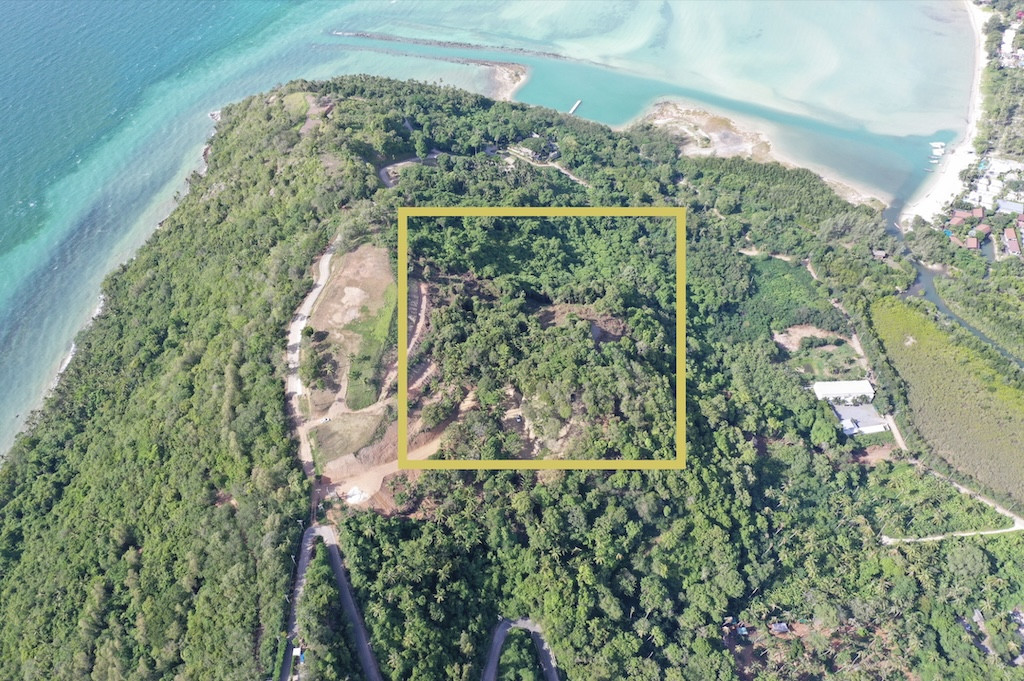 Sea View Koh Samui Land For Sale Aerial