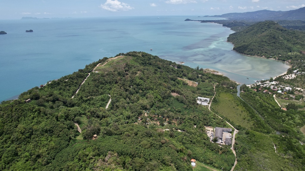 Sea View Koh Samui Land For Sale Aerial