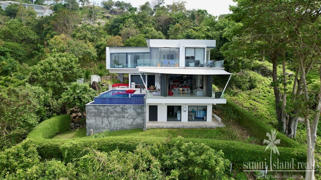 Sea View Koh Samui Property Aerial Front