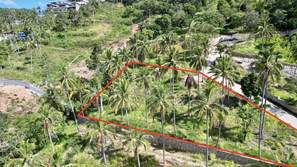 Sea View Land On Koh Samui Outline