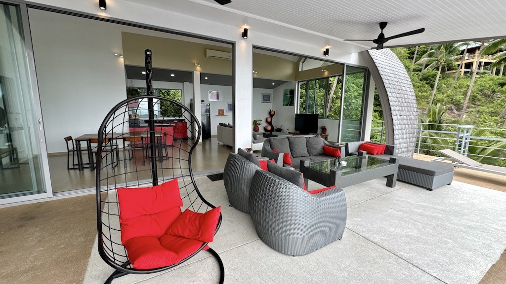 Sea View Property In Chaweng Noi Seating Outdoor