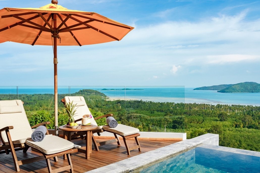 Sea View Samui Property Sun Loungers